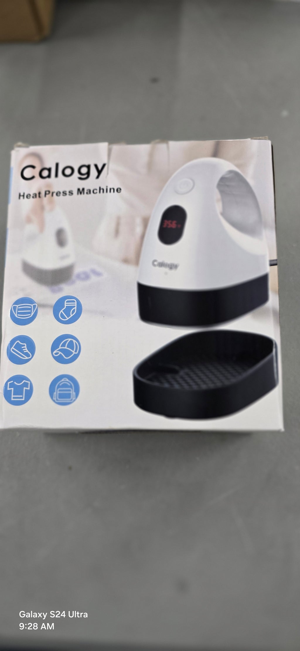 Calogy Mini Heat Press, Heat Transfer Machine, Constant Temp Control.