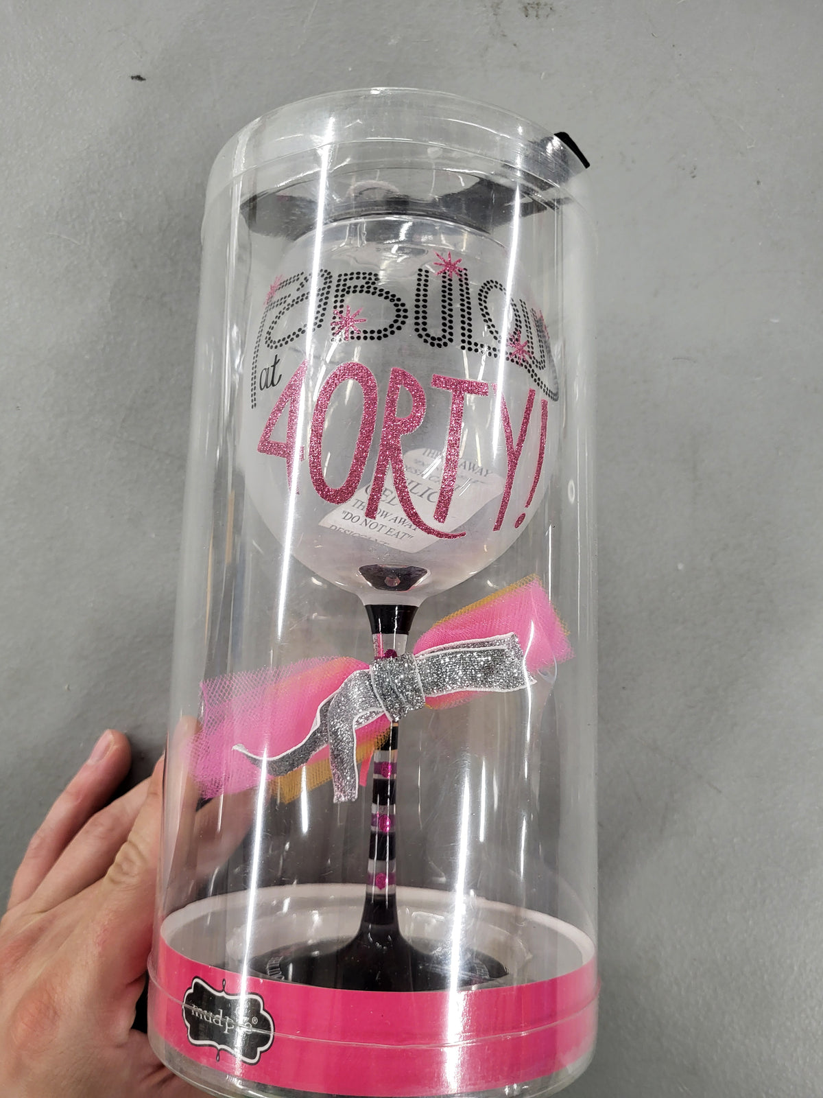 Fabulous at 40RTY! Wine Glass