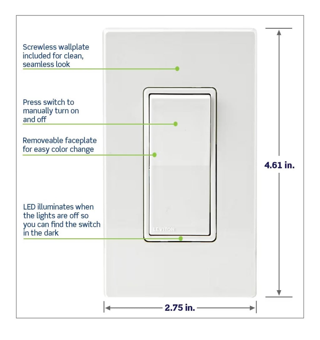 Leviton 2nd Gen Smart Switch (Open Box)