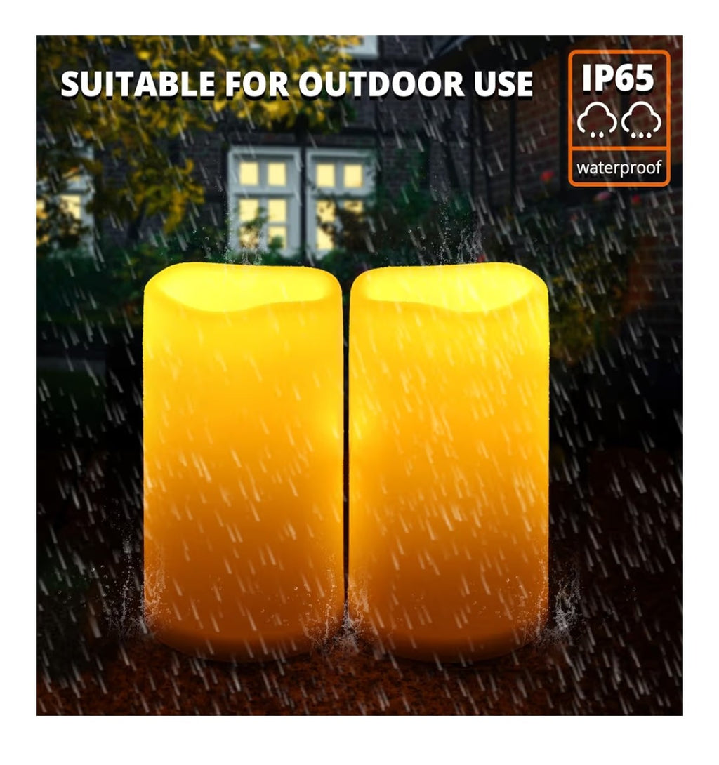 6x4in Flameless Candles 2 pack
