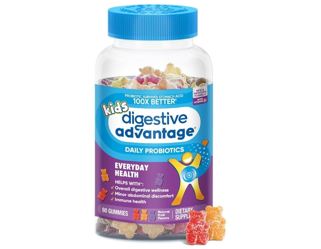 Digestive Advantage Daily Probiotic Gummy for Kids (80 Gummies) Exp 12/2026