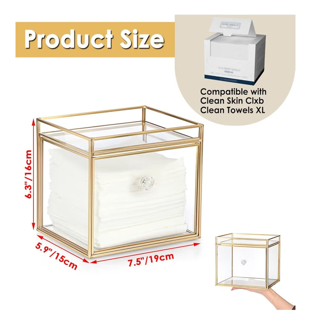 Vanity Makeup Face Towel Organizer