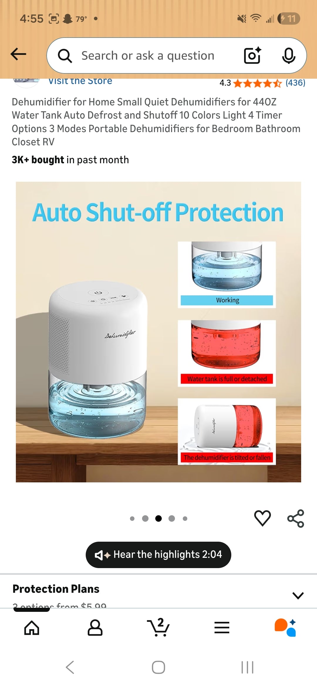 Dehumidifier 44oz