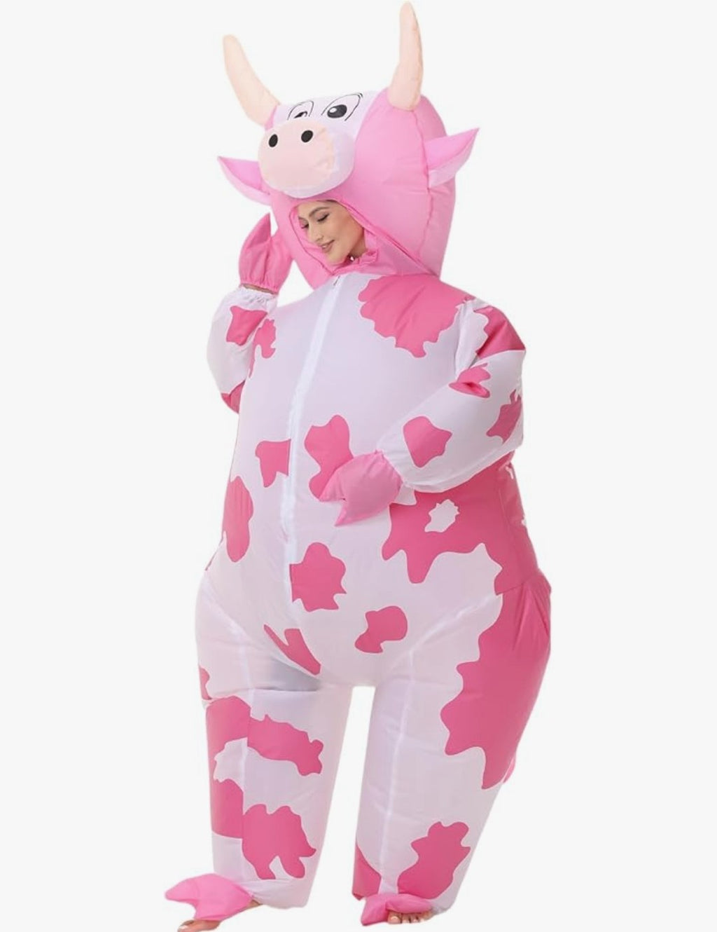 Pink Inflatable Cow Costume Size Small