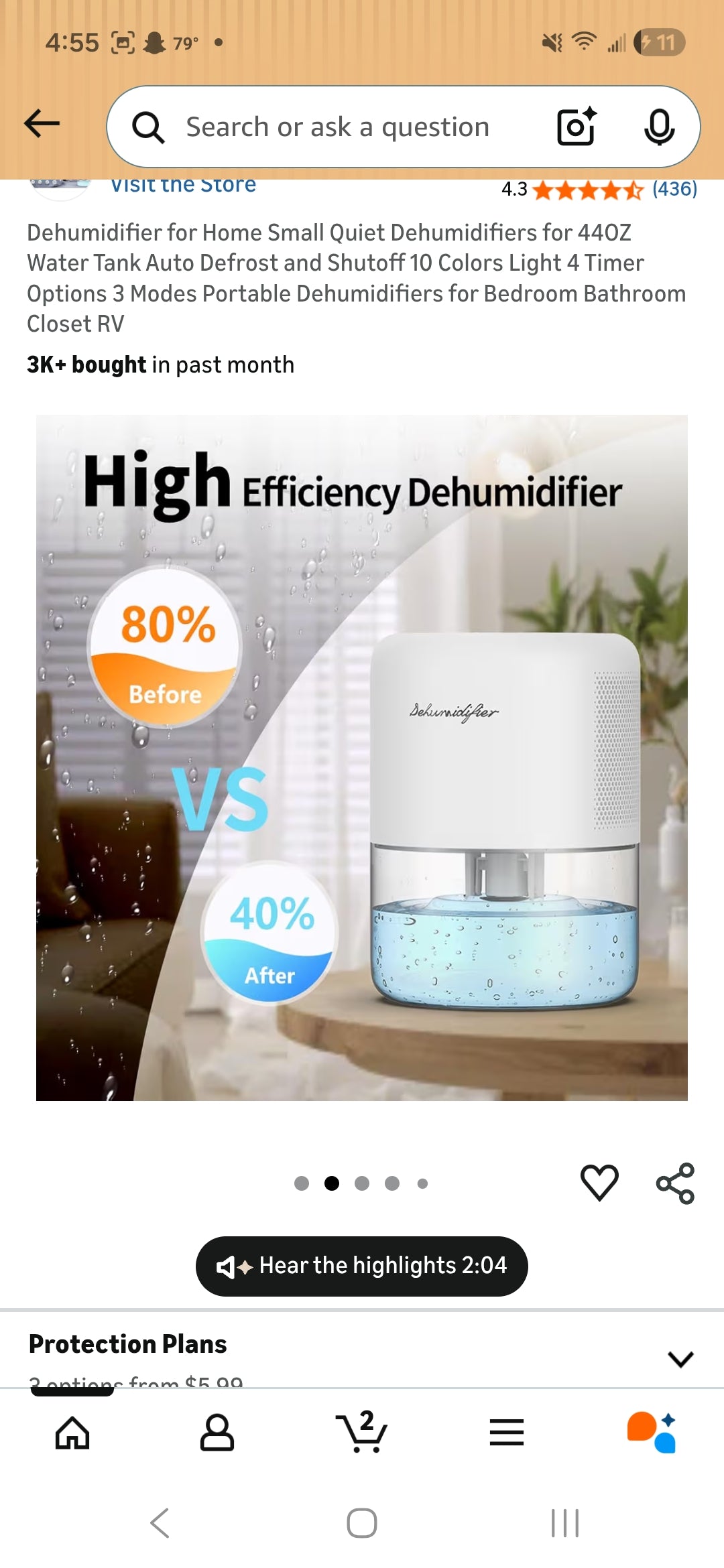 Dehumidifier 44oz