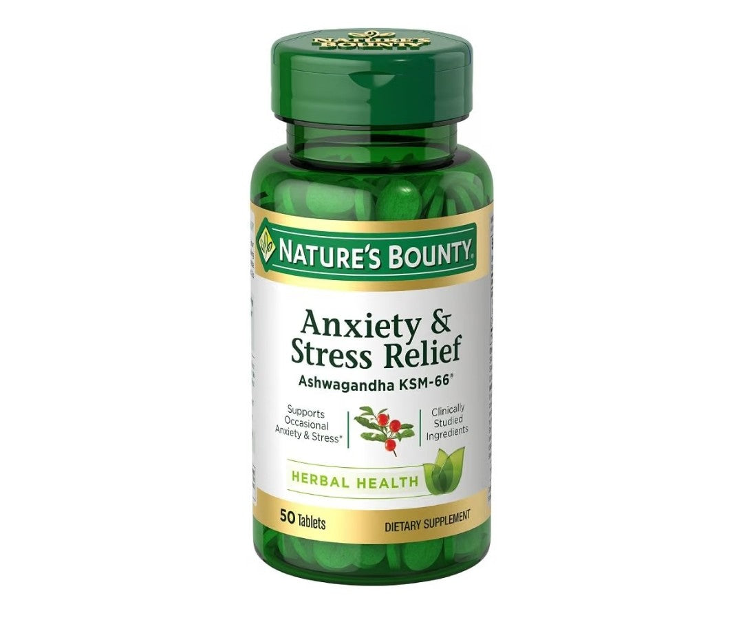 Anxiety and d Stress Relief Ashwagandha (50 Tablets)