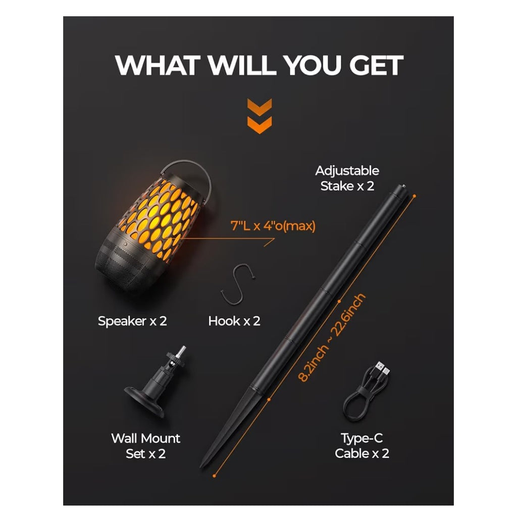 Flame Atmosphere Bluetooth Speaker (2 pack)