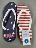 USA Patriotic Flip Flops (Kids 4/5)