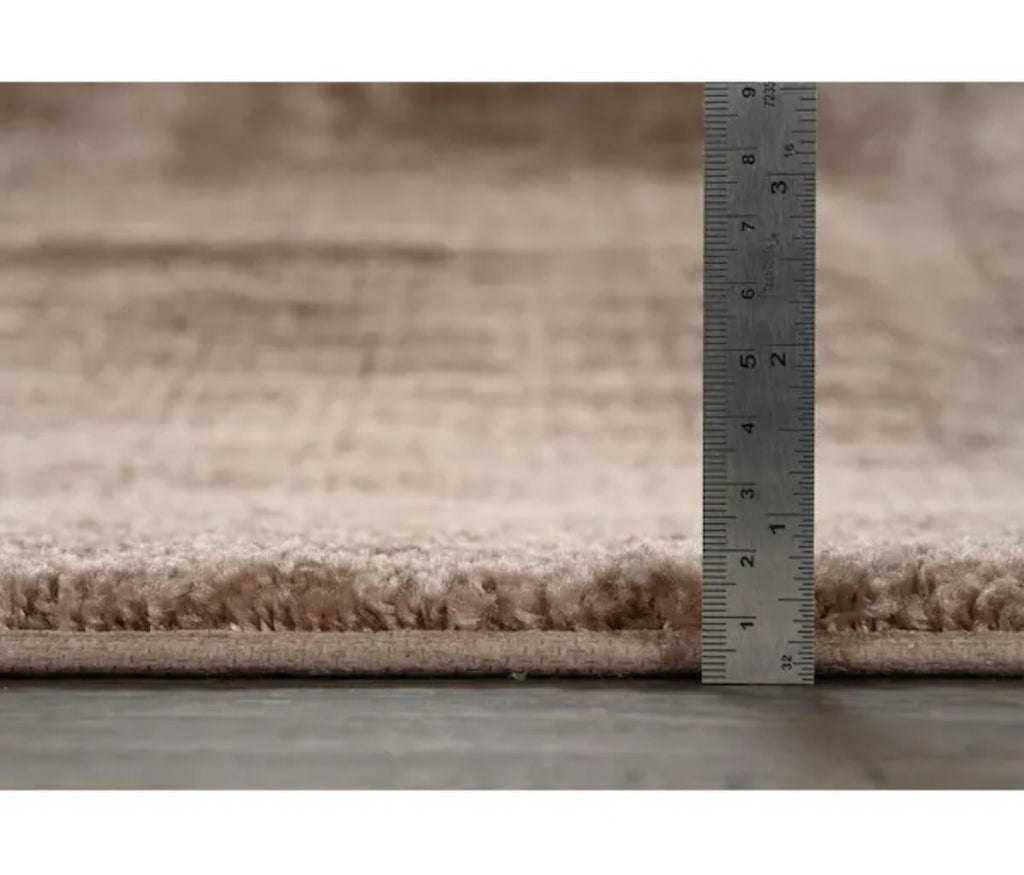 Traditional Taupe Red 2 Piece Bathroom Rug Set