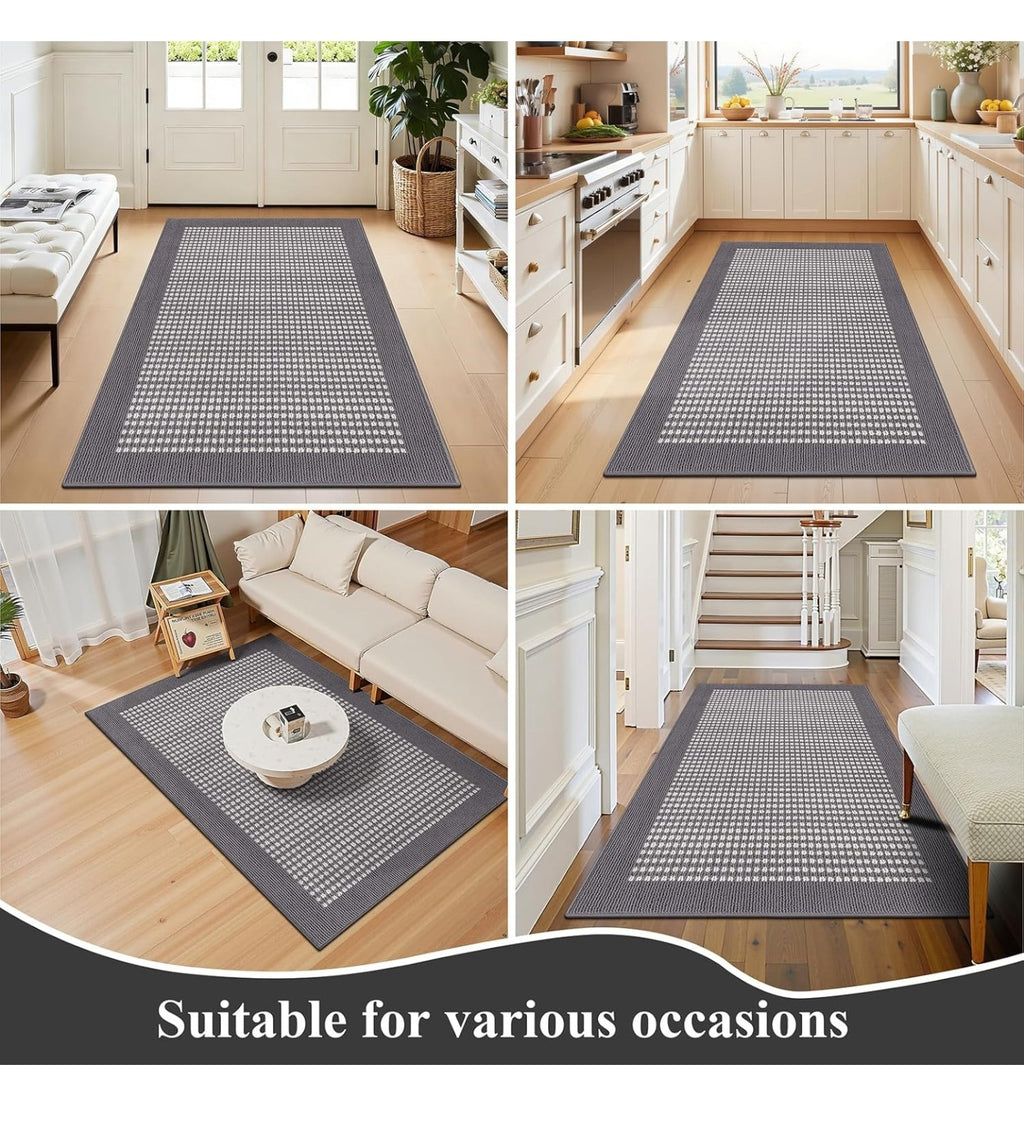Ileading Indoor Door Mat 3x5ft Absorbent Dog Mats for Muddy Paws.