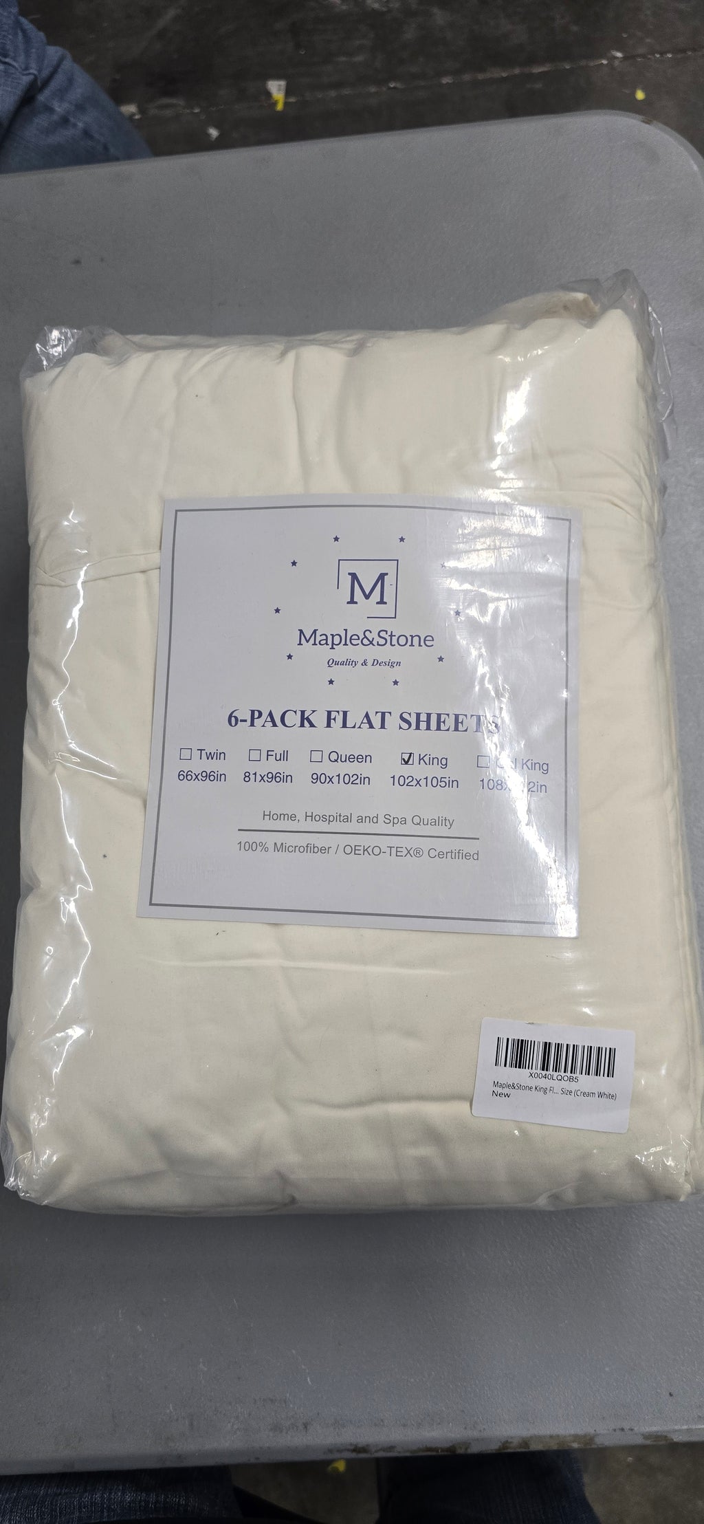 Maple&Stone King Flat Sheet 6 Pack