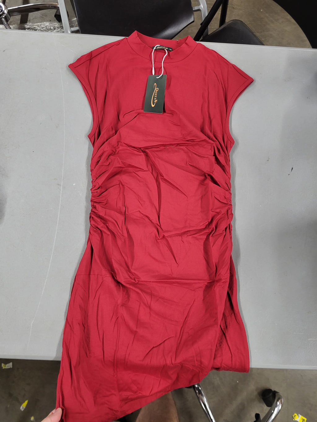 Ofeefan Red Sleveless Cocktail Dress (Size Medium)