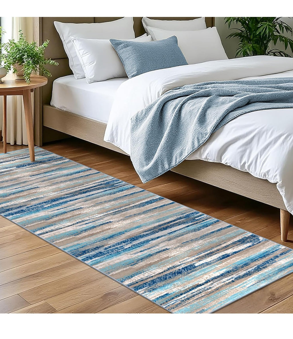 Abstract Washable 2x7 Runner Rug Non Slip Runners .