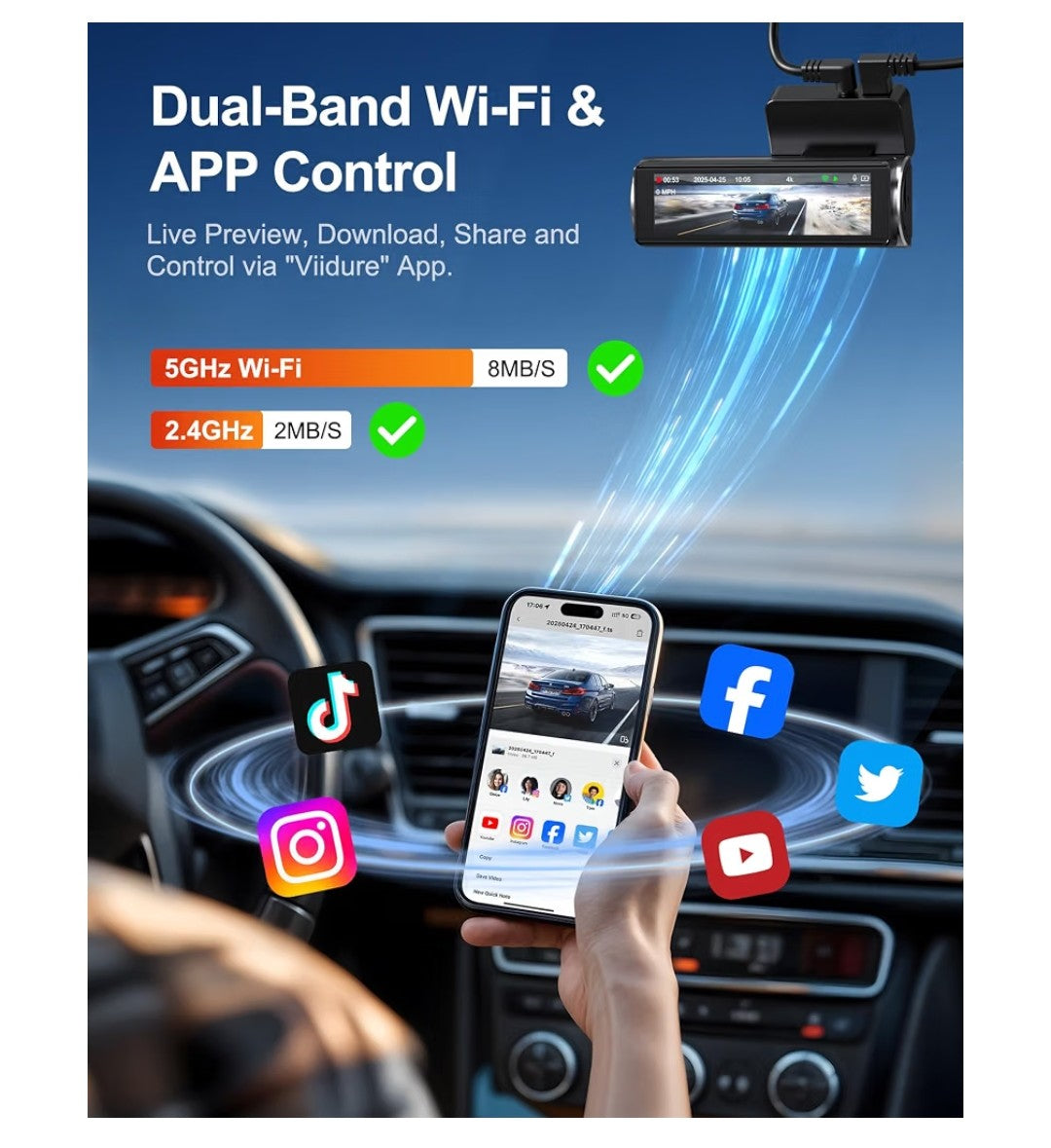 Dual Channel 4K Dash Camera