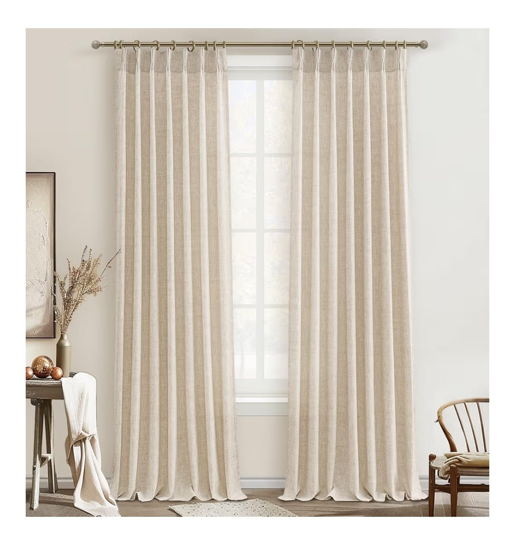 Pleated Drapes 102in 2 Panels