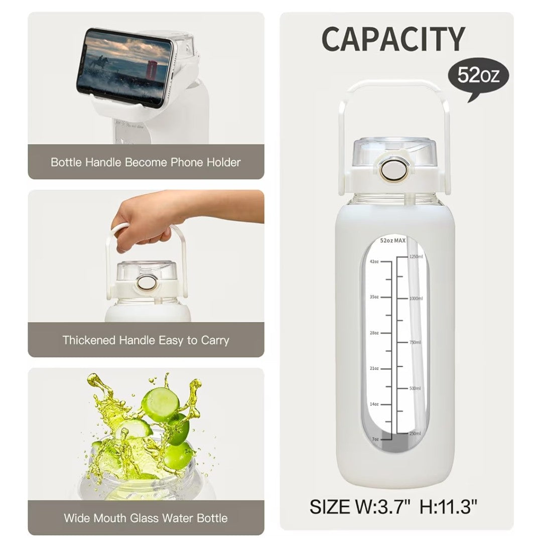 Chunmo 52oz Glass Whater Bottle