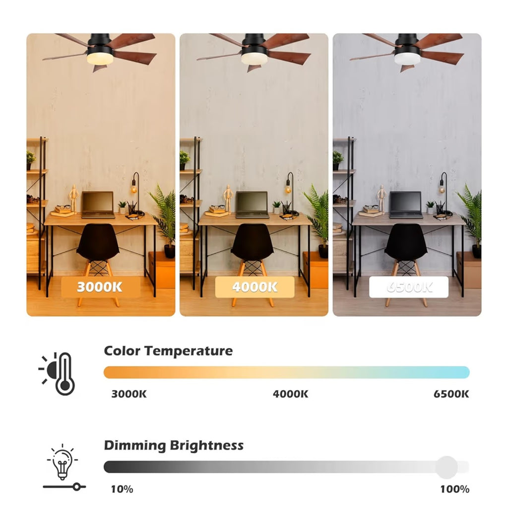 EEK Socket Fan Light with Ultra Quiet Design