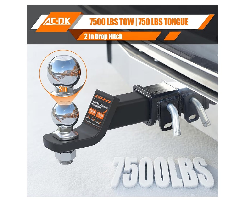 AC-DK Trailer Hitch with 2in Ball