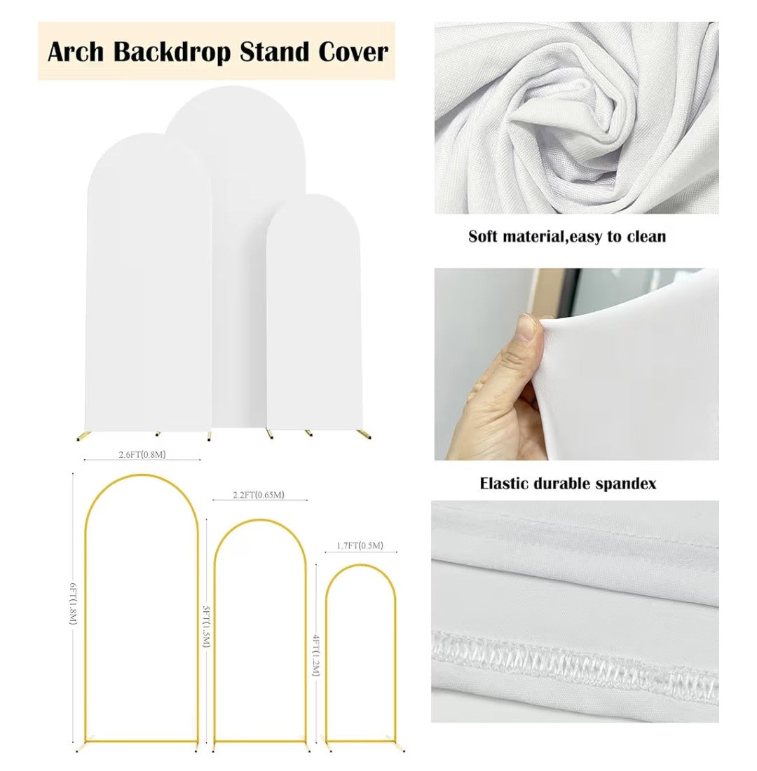 Arch Backdrop Cover Multiple Sizes (3 Pack)