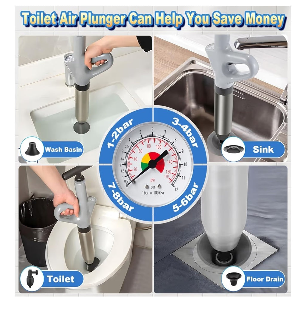 Mieaoll High Pressure Toilet Plunger