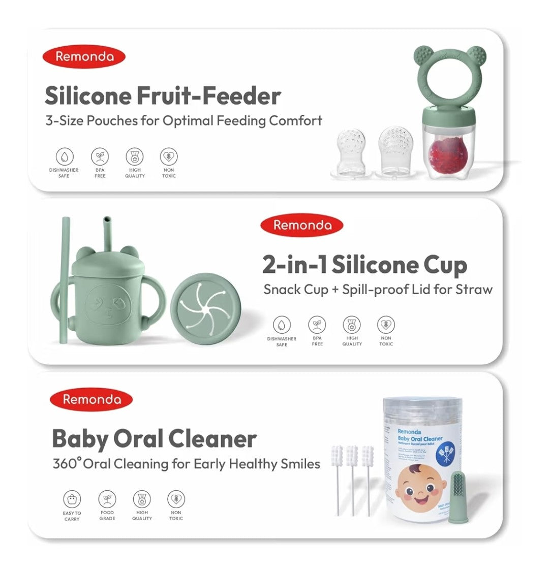 Remonda Silicon Baby Feeding Set 23pcs