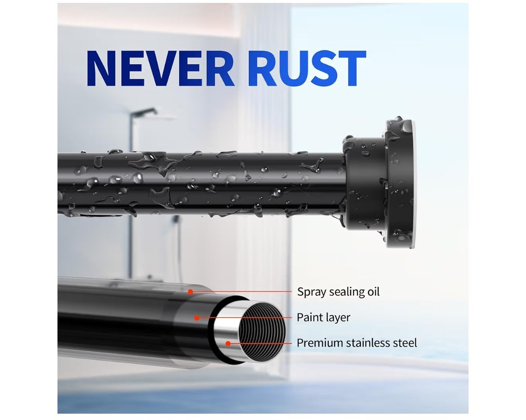 Mcrbeay Shower Curtain Rod 19-73in