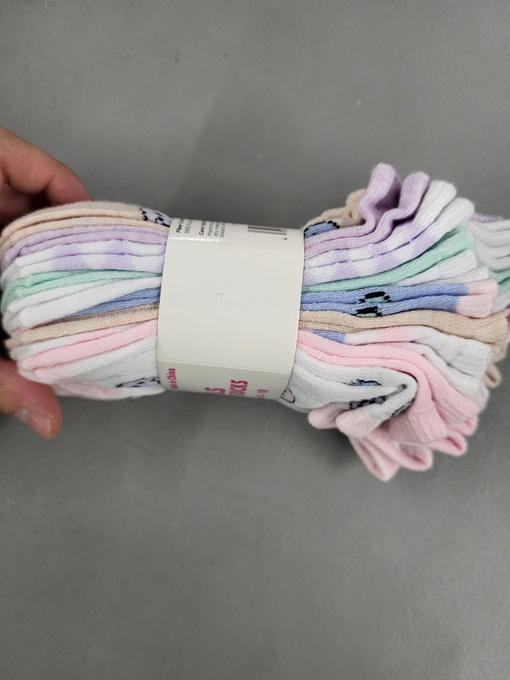 Girls Low Cut Socks 10 pairs (Shoe Size 4-10)