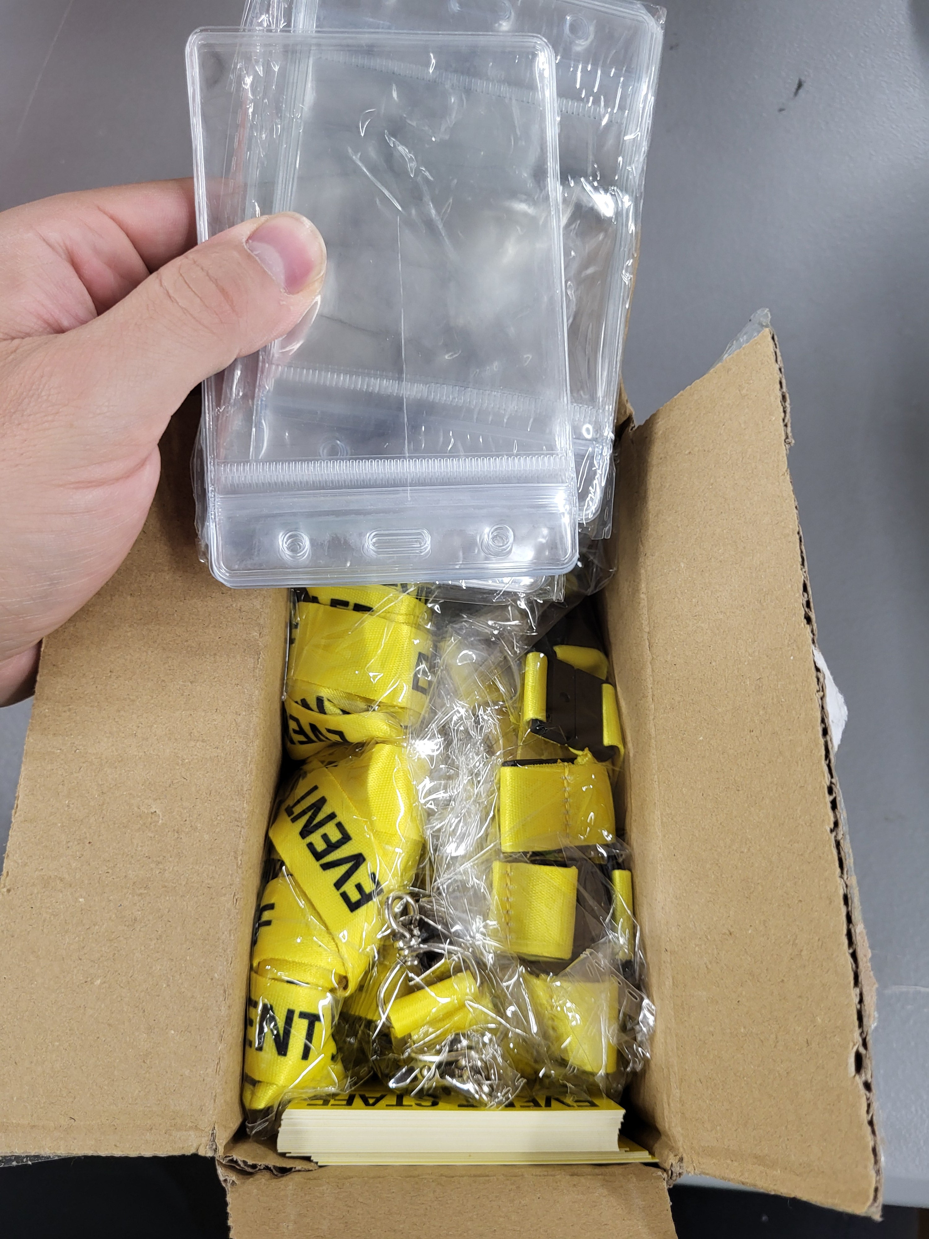 Yellow Event Staff Lanyards
