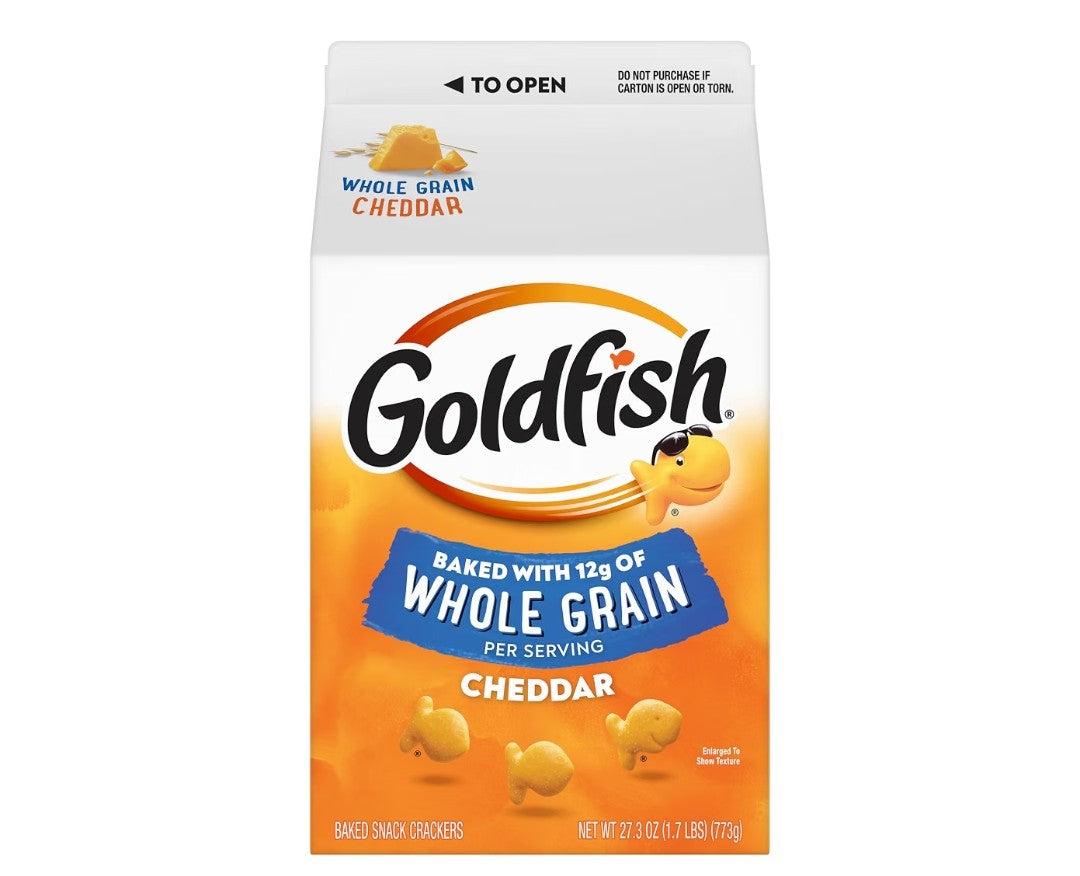 Goldfish Baked with While Grain, Cheddar Cheese Crackers (27.3oz)
