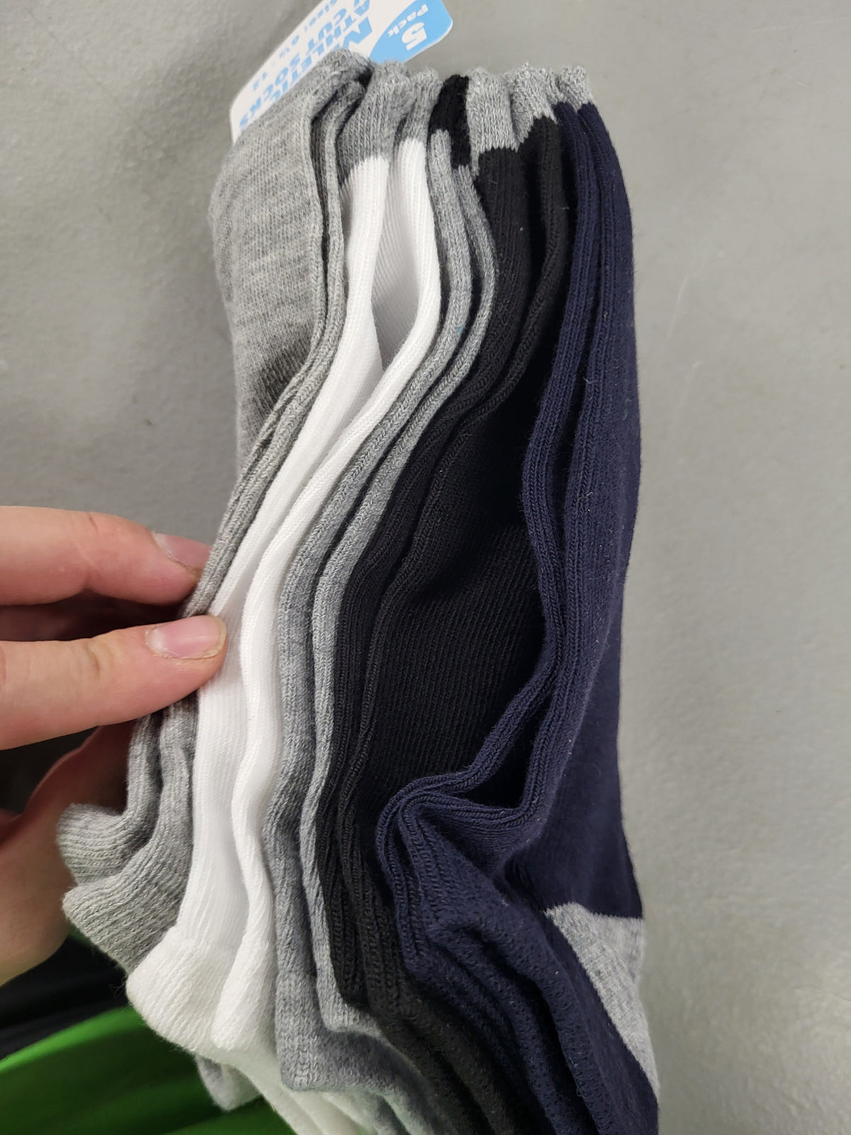 Mens Athletic Low Cut Socks, 5 Pairs (Shoe Size 6.5-12)
