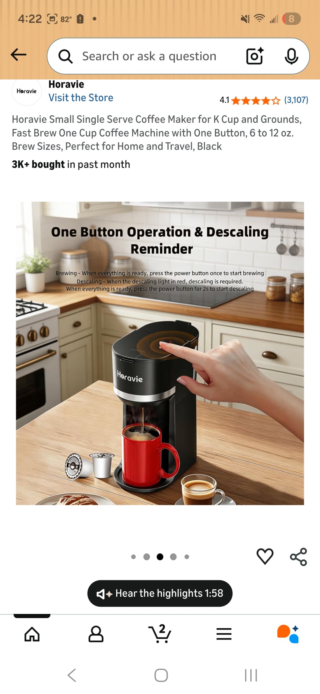 Horatio Single Serve Coffee Maker
