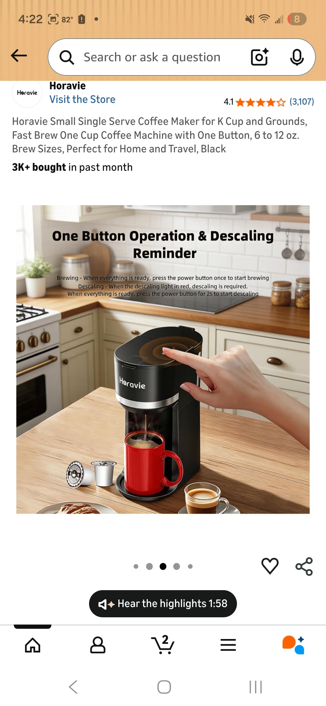 Horatio Single Serve Coffee Maker