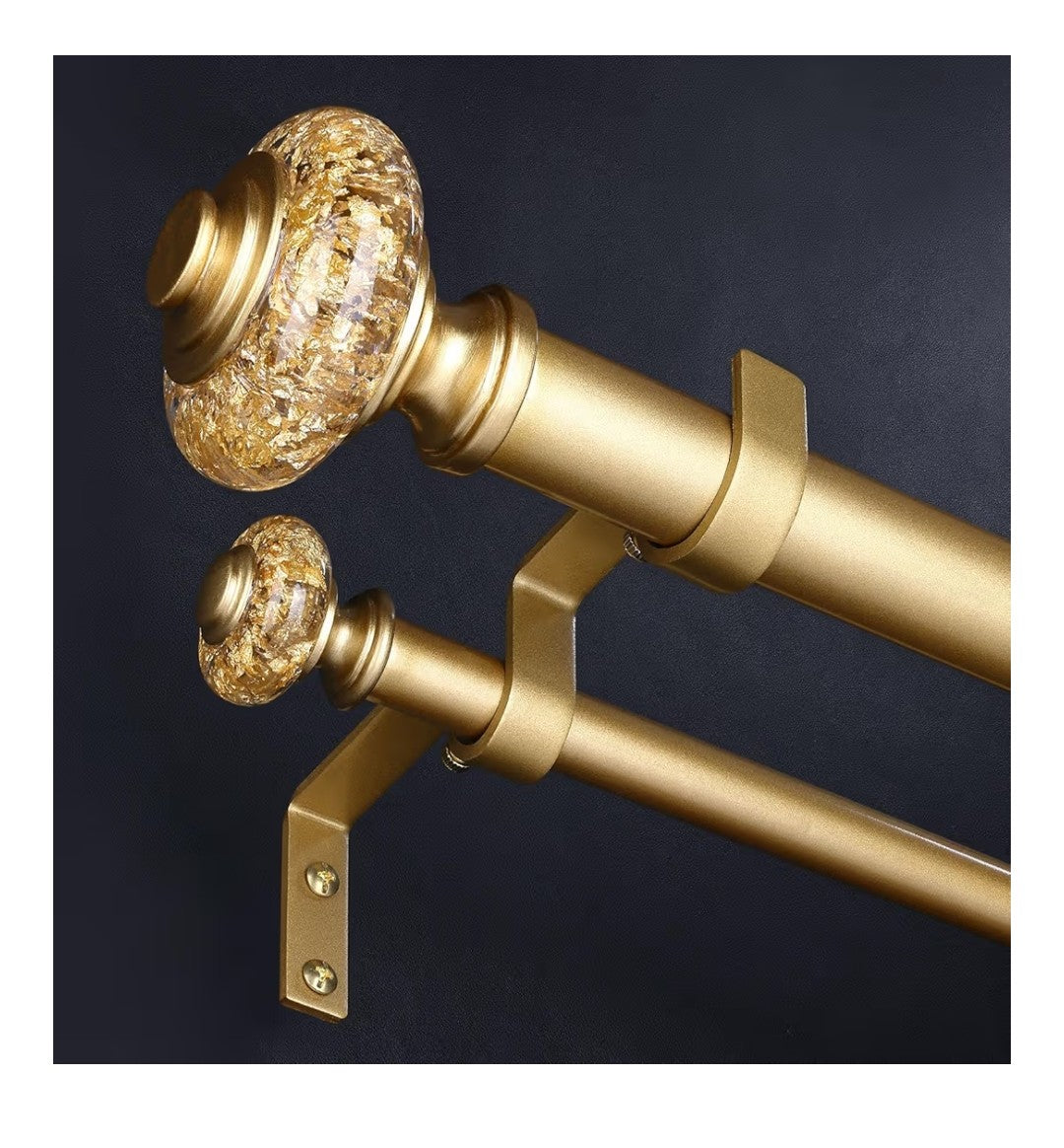 Wolistsa Gold Curtain Rods