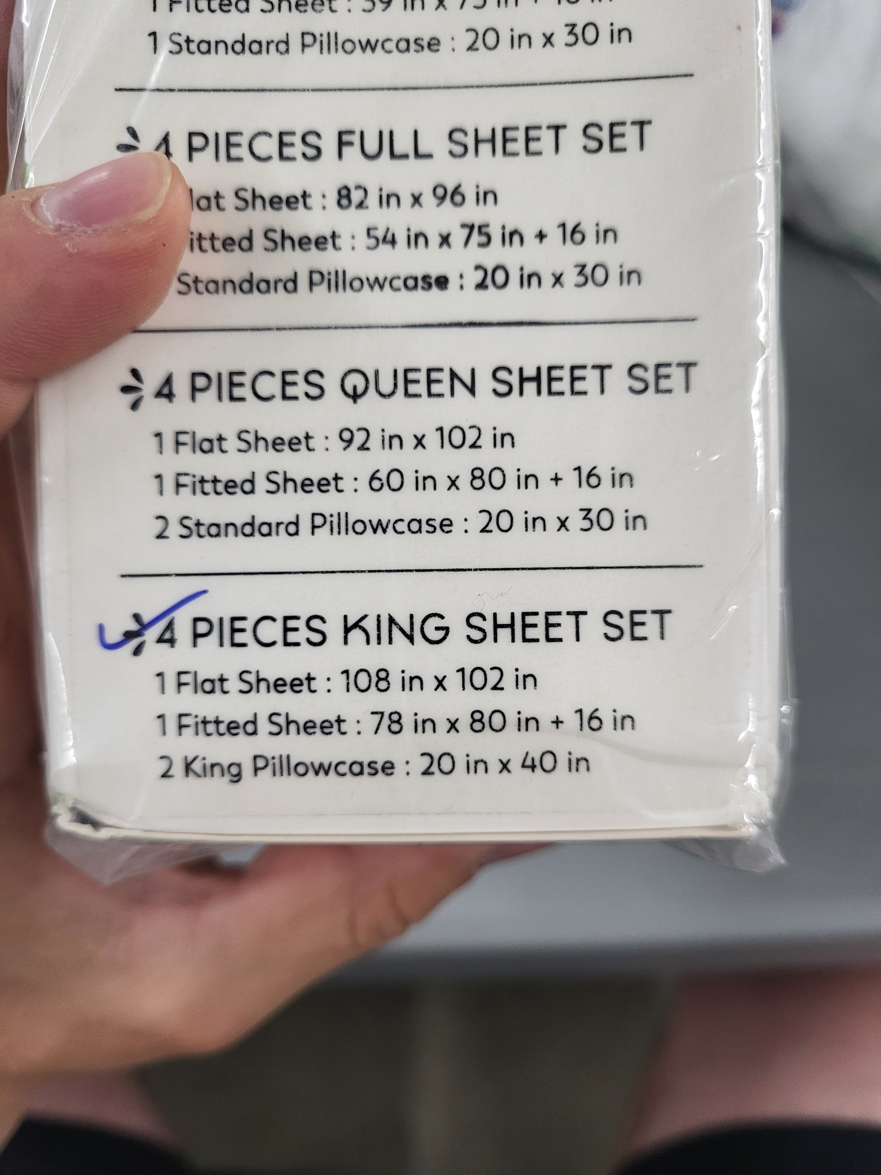 Purity Home 100% Cotton King Bedsheet Set, Sateen Green Wrinkle-Resistant 4-Piece Set Light Blue