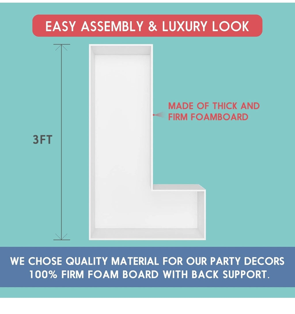 3FT Tall Frame Letter