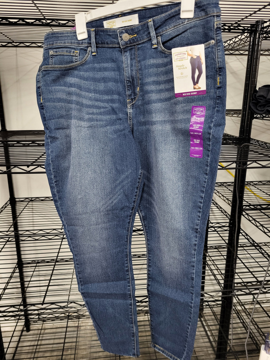 Mid-Rise Skinny Levi Signature Gold (16S)