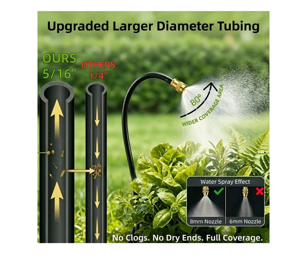 Drip Irrigation System for Garden 60ft