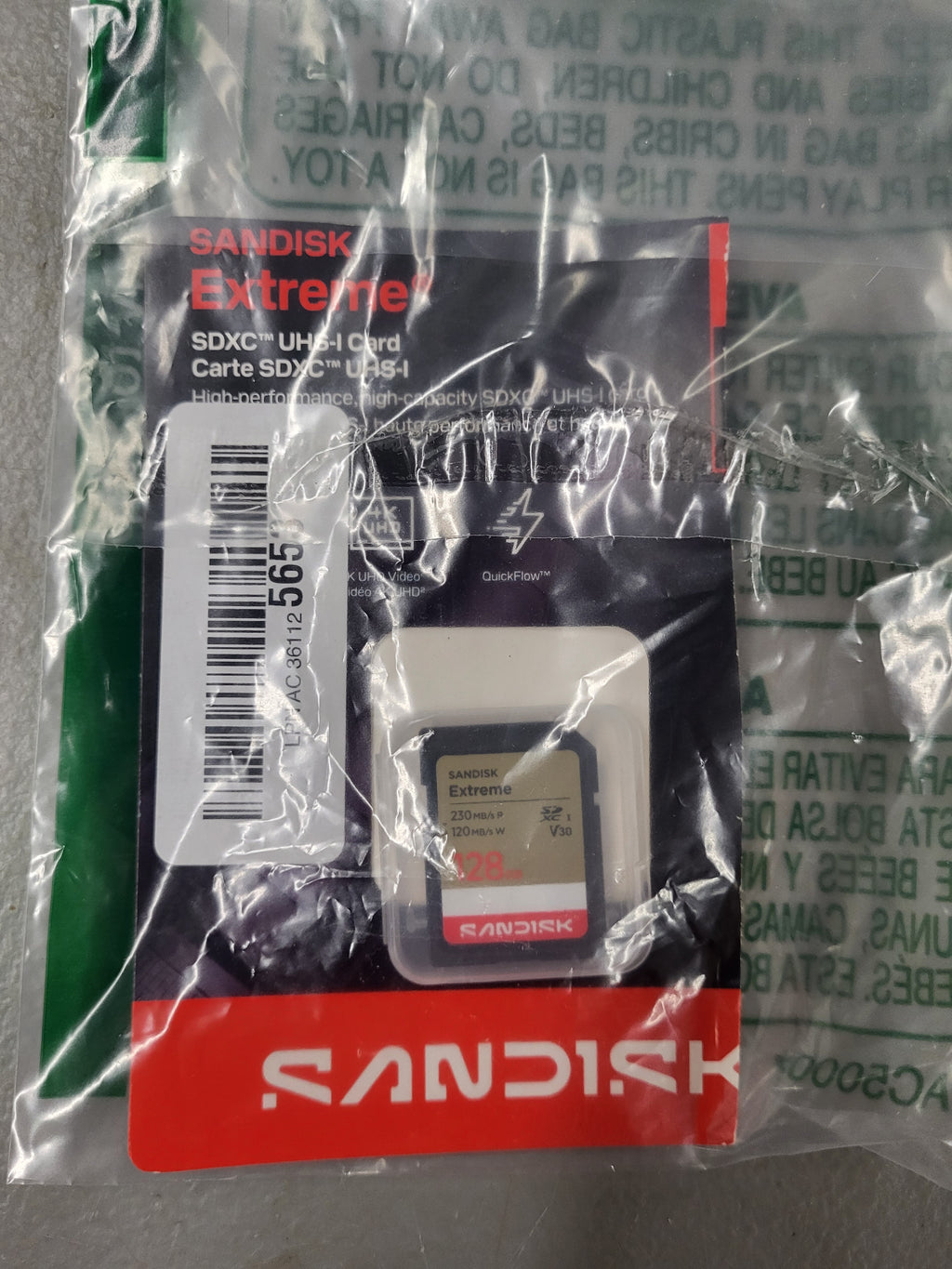 SANDISK 128GB Extreme SD