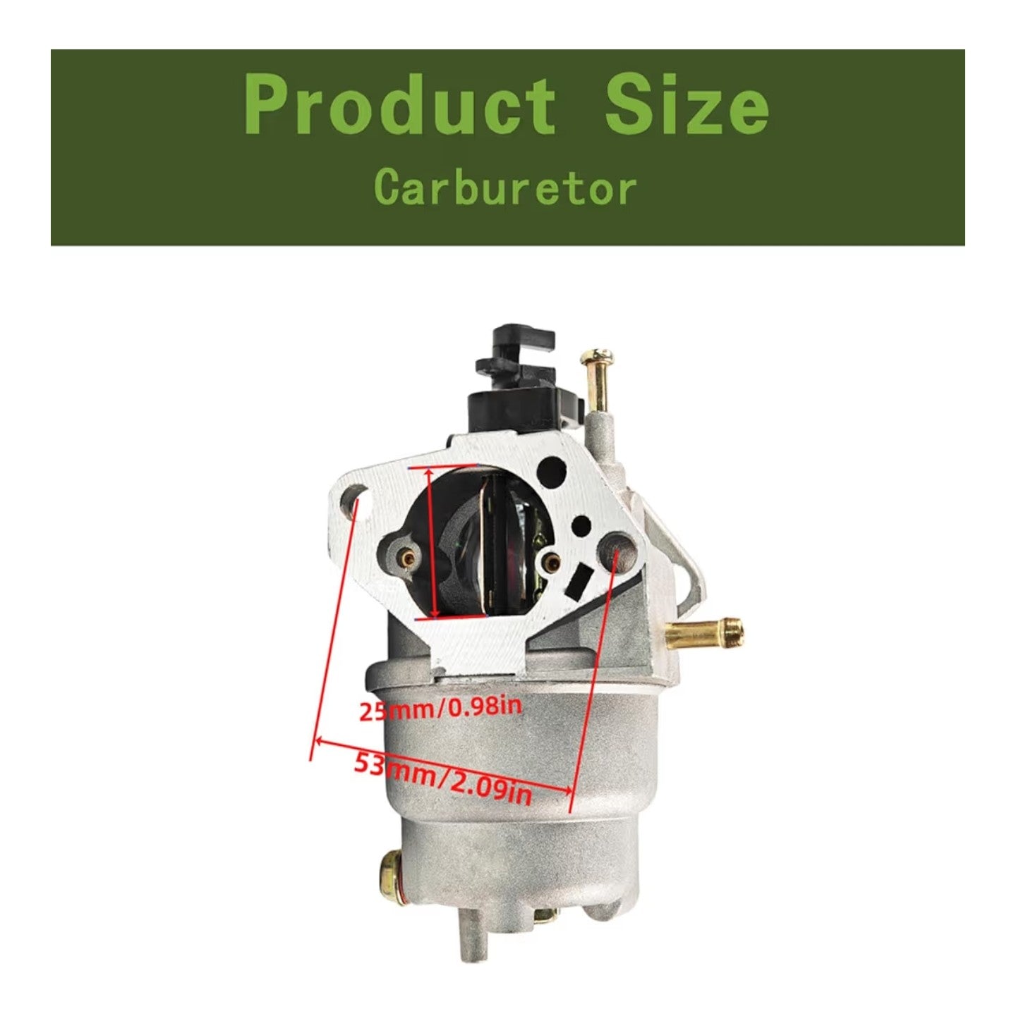 0J58620157 Carburetor for Generac GP5000 GP5500 GP6500 GP6500E GP7500E 5KW 5.5KW 6.5KW 389cc 8125W 188F 190F Portable Generator 0G8442A111 Carb, with Air Filter Tune Up Kit