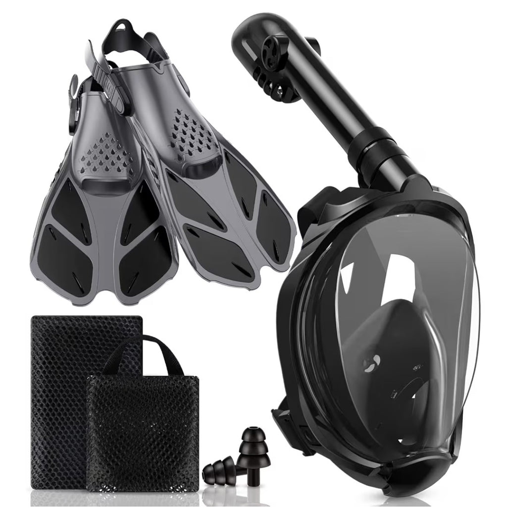 Viginsul Full Face Snorkel & Adjustable Fins