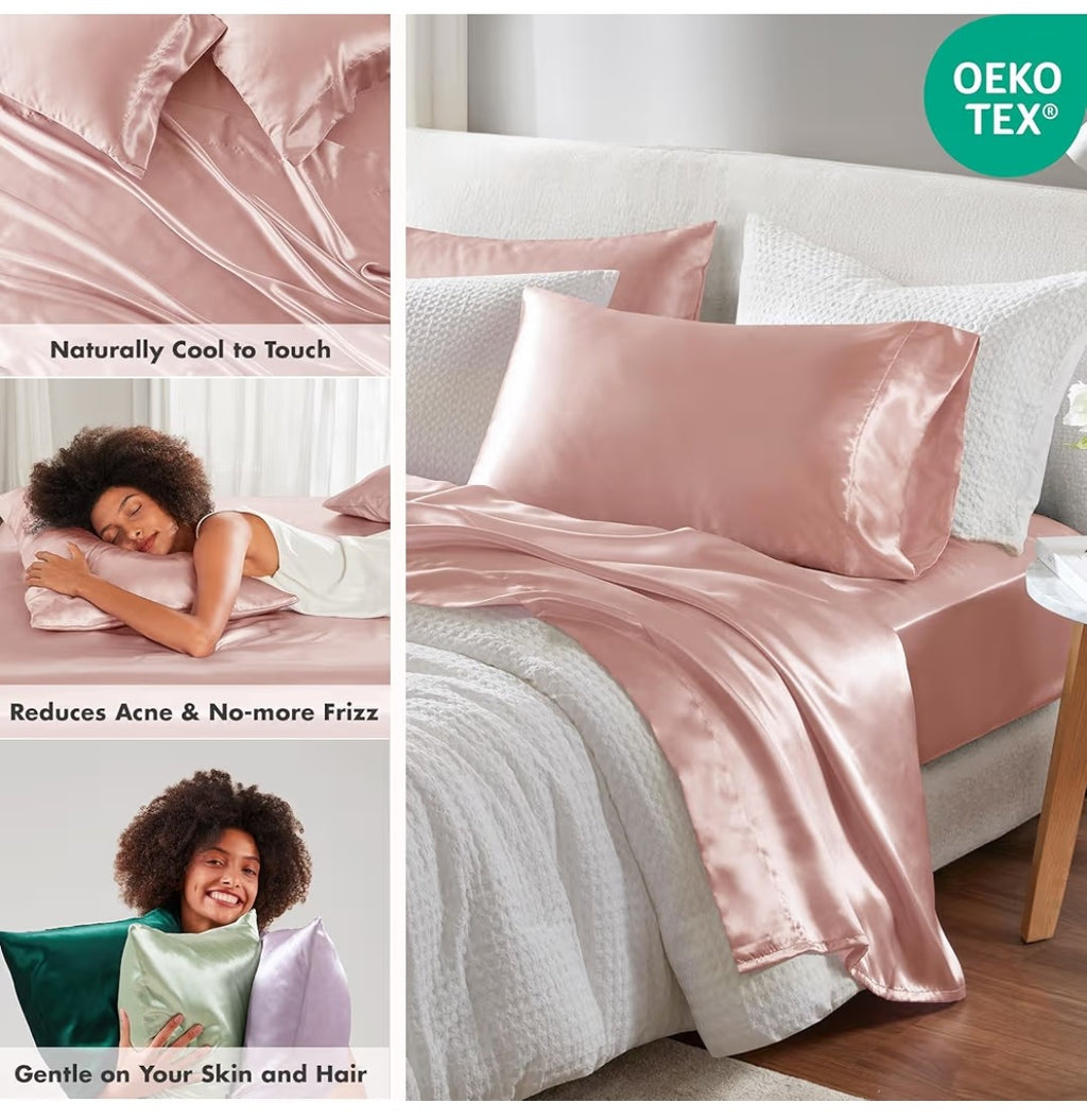 Madison Park Essentials 6 piece Satin Sheet Set (Full)