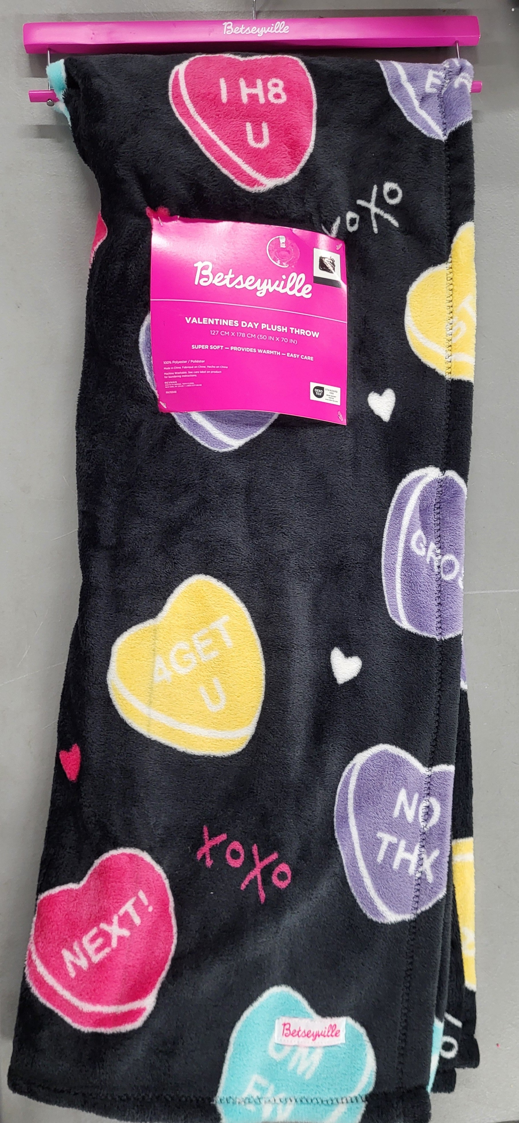 Betseyville Valentines Day Plush Throw Blanket