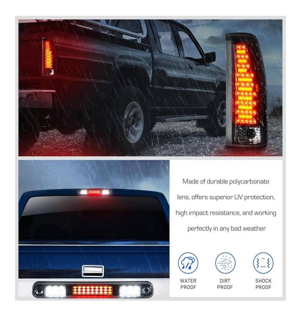 LED Tail Lights + 3rd Brake Light 1988-1999 Chevy/GMC 1500
