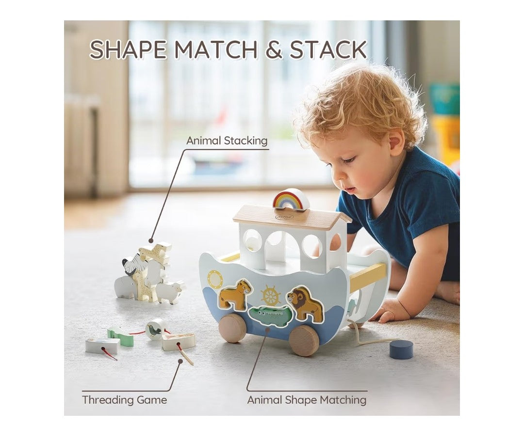 Wooden Noah's Aek Toy