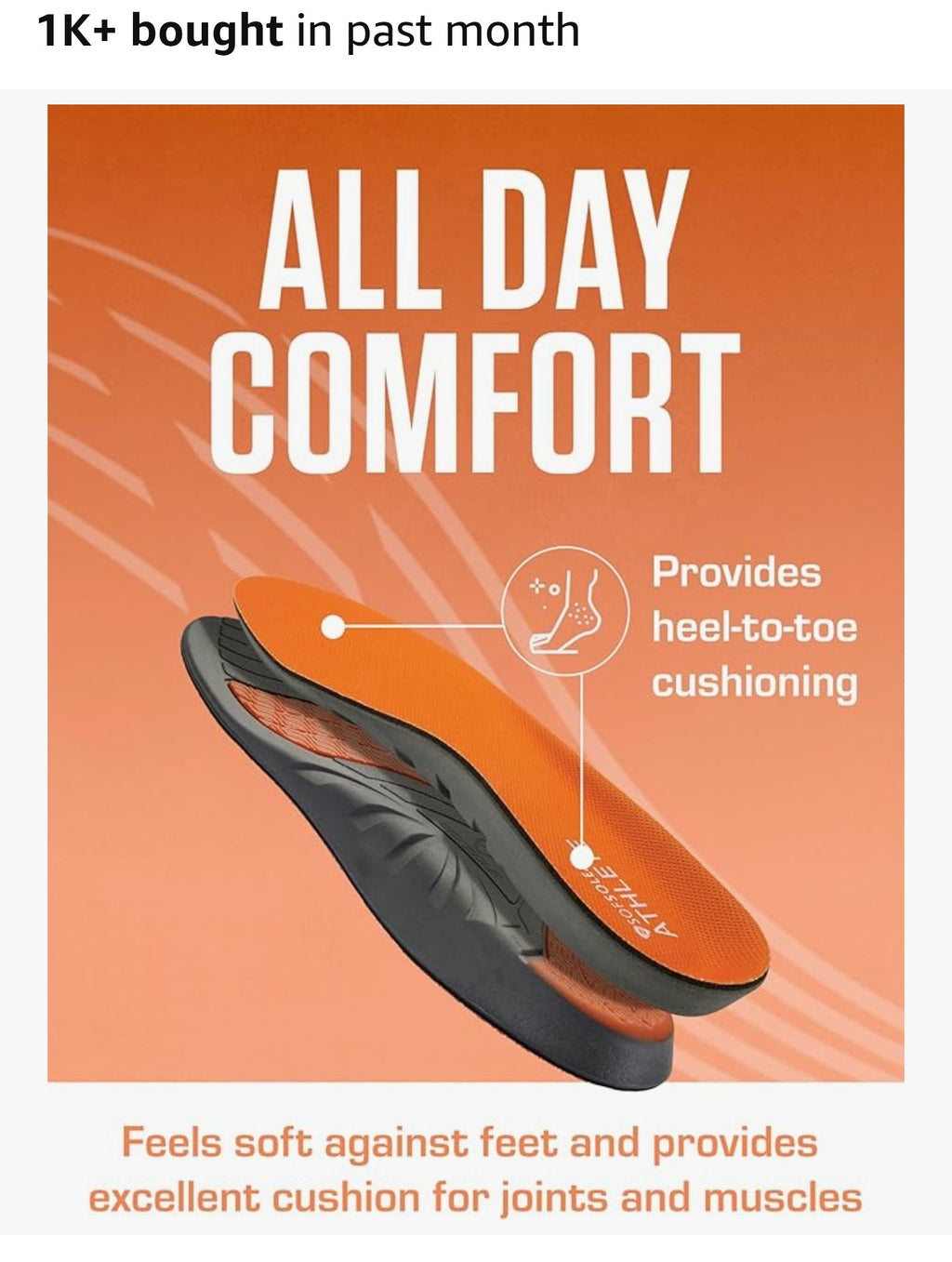 SOF SOLE ATHLETE Performance Men's Insoles