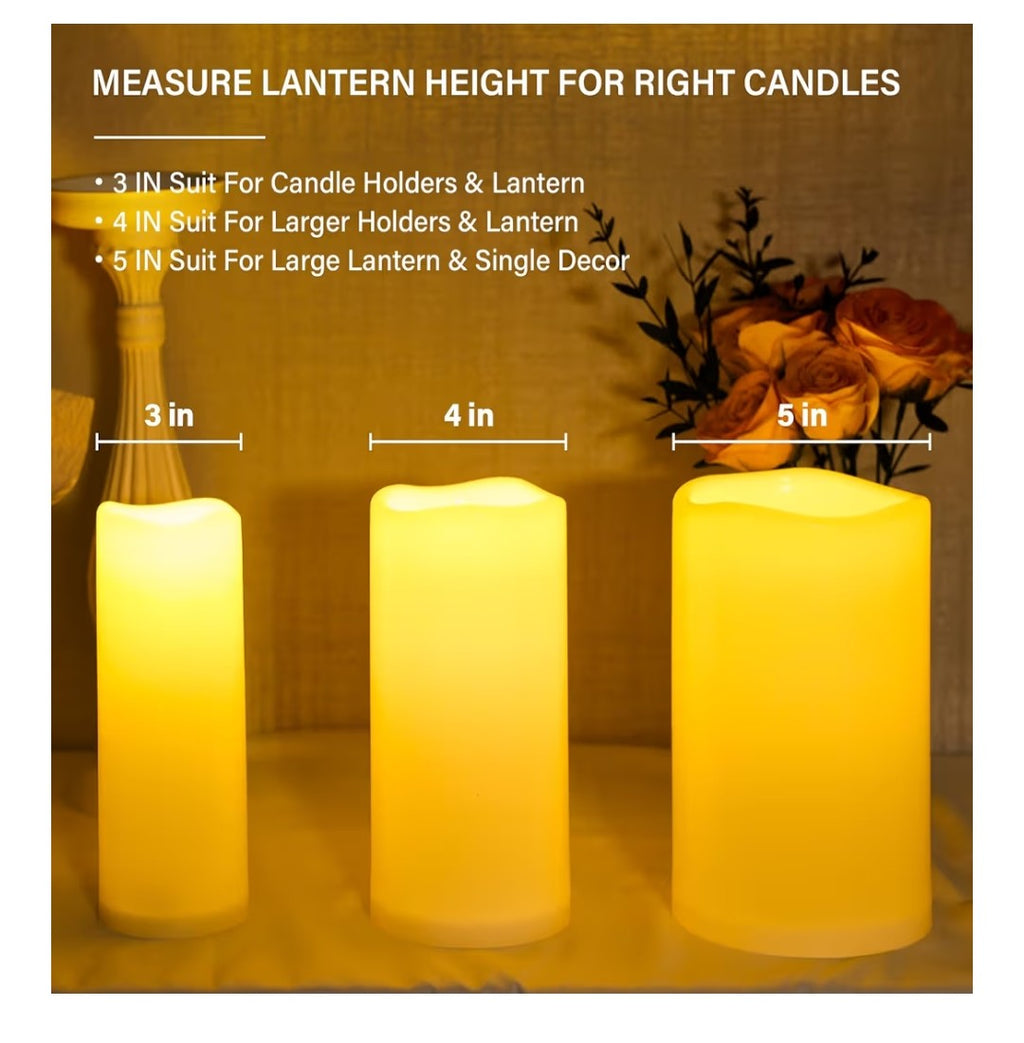 6x4in Flameless Candles 2 pack