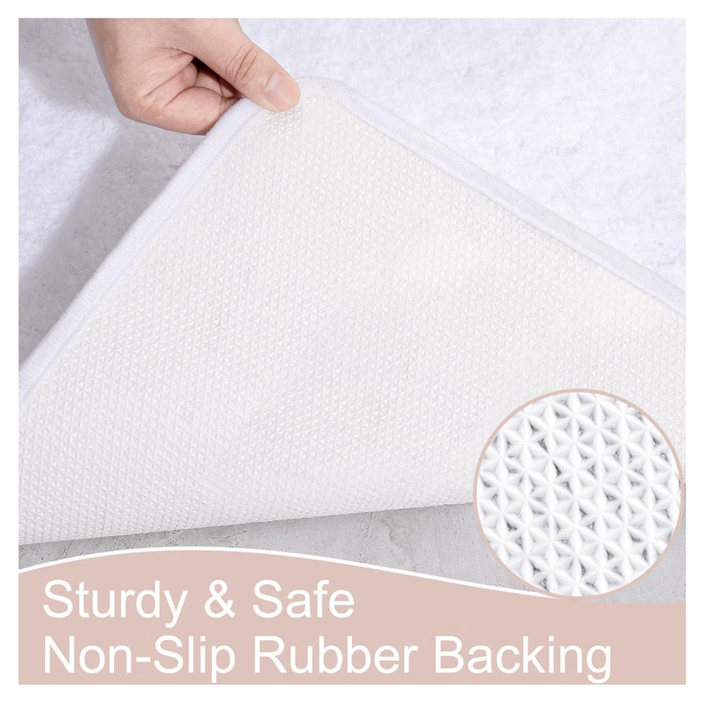 Item like new no box. Luxury Long Bathroom Runner Rug, 24"x 66".