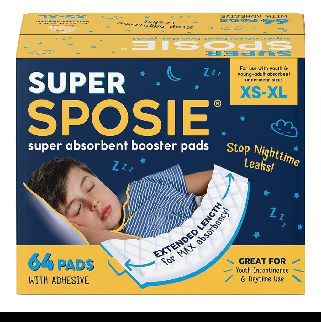 Super Sposie Booster Pads, Max Absorbency for Nighttime
