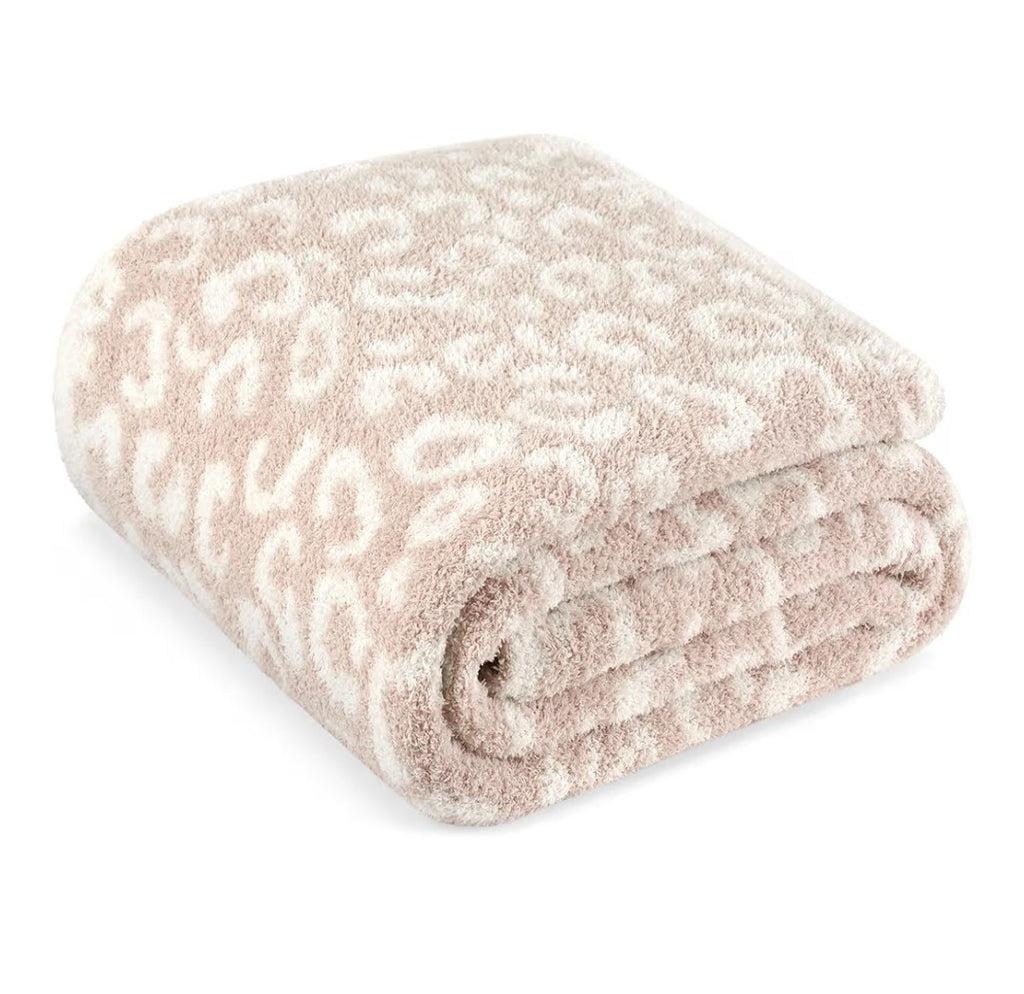 Pavilia Leopard Throw Blanket