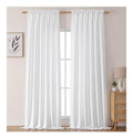 Chyhomenyc White Curtains 50x108in 2 pannels